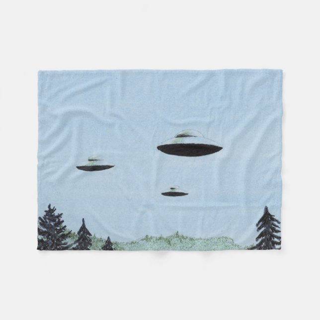 UFO FLEECE BLANKET (Front (Horizontal))