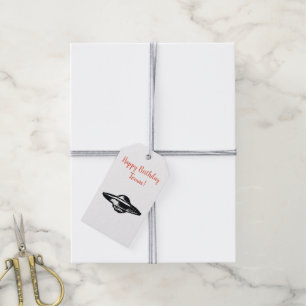 UFO flying saucer Gift Tags