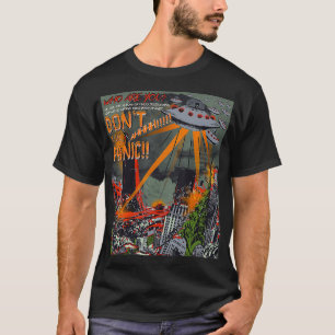 Ufo Flying Saucer Invasion 1950s Sience Fiction Ab T-Shirt