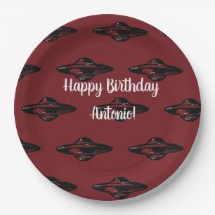 UFO flying saucer Paper Plate