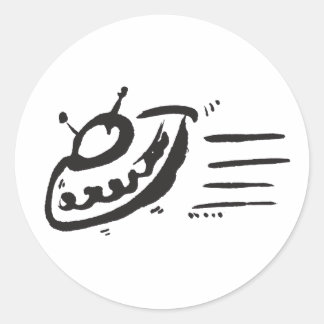 UFO - Flying Saucer - Spaceship Classic Round Sticker