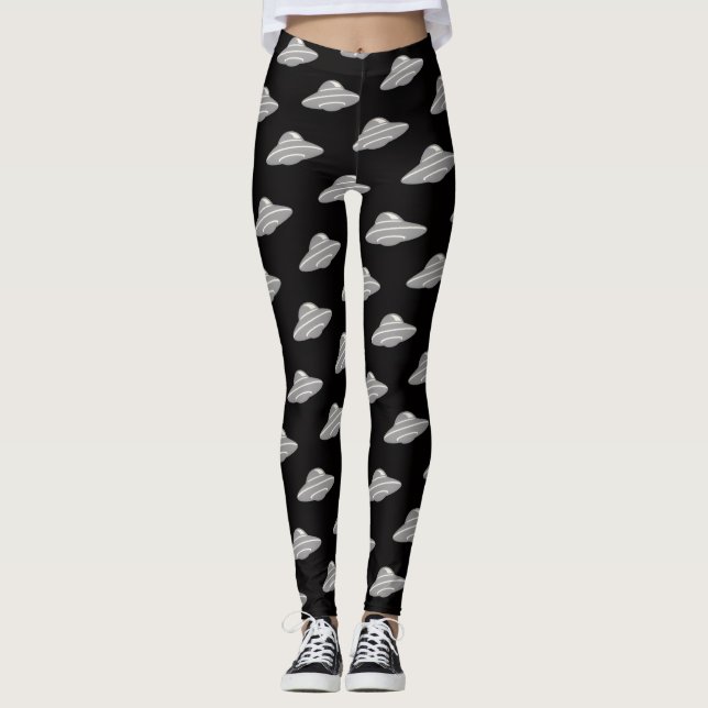 UFO Flying Saucers Leggings (Front)