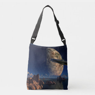 UFO-Foreign World- SciFi Landscape Crossbody Bag