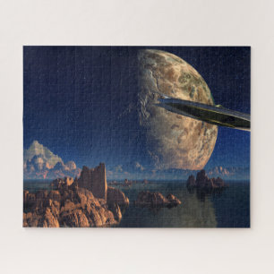 UFO-Foreign World-Scifi Landscape Jigsaw Puzzle