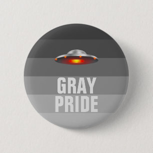 UFO Grey Pride button