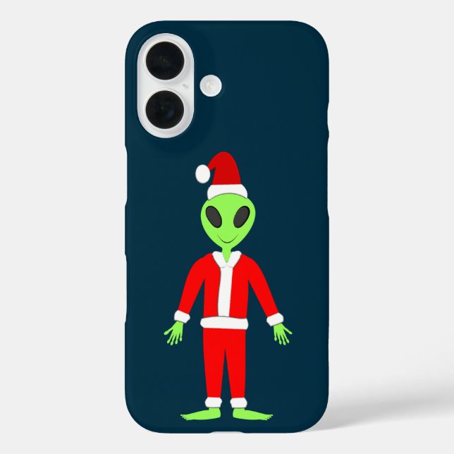 UFO Ho Ho Father Christmas alien Case-Mate iPhone Case (Back)