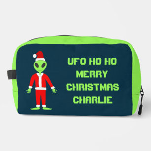 UFO Ho Ho Father Christmas alien Custom Dopp Kit