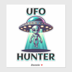 UFO Hunter   Ai Art with UFO and Alien