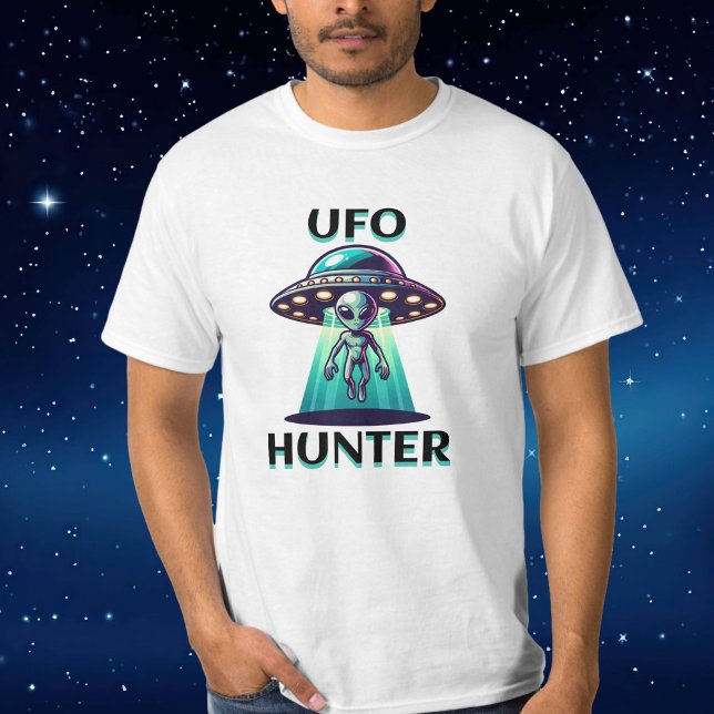 UFO Hunter | Ai Art with UFO and Alien T-Shirt (Creator Uploaded)