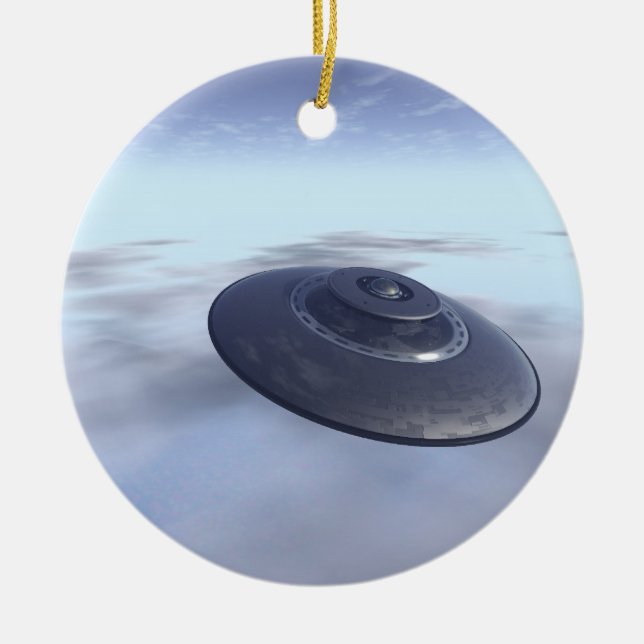 UFO in Flight Ornament (Front)