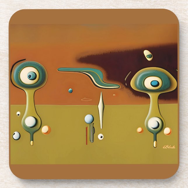 UFO Landing Pad Coaster (Front)