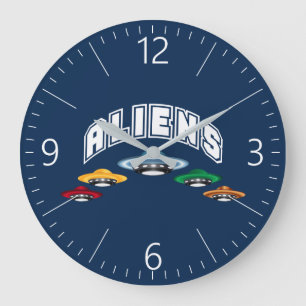 UFO LARGE CLOCK