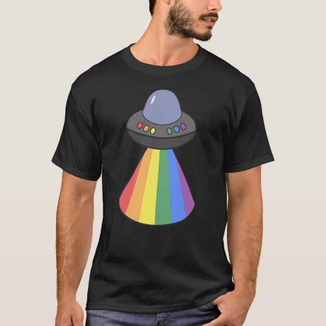 Ufo Lgbt Pride T-Shirt (Front)