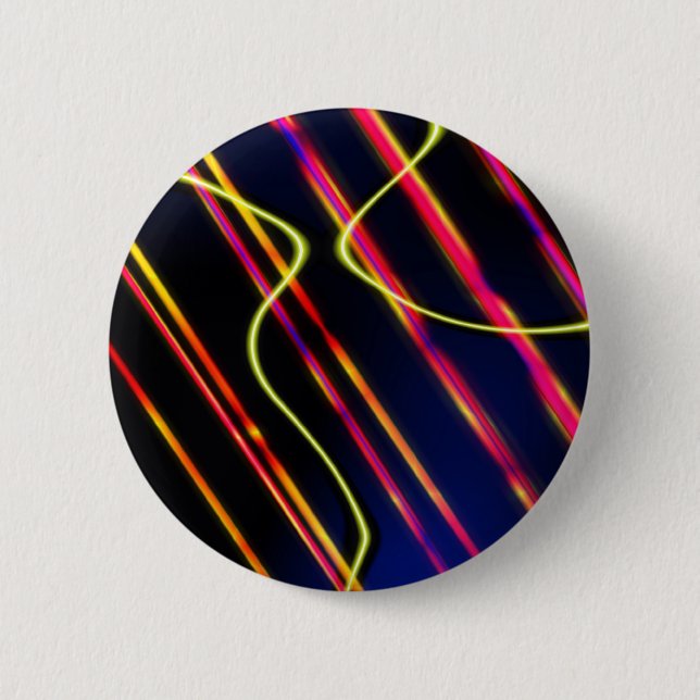 UFO light trails 6 Cm Round Badge (Front)