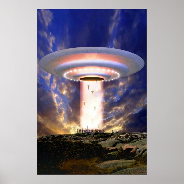 UFO mass abduction Poster (Front)