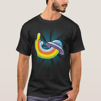 Ufo  Middle Finger T-Shirt