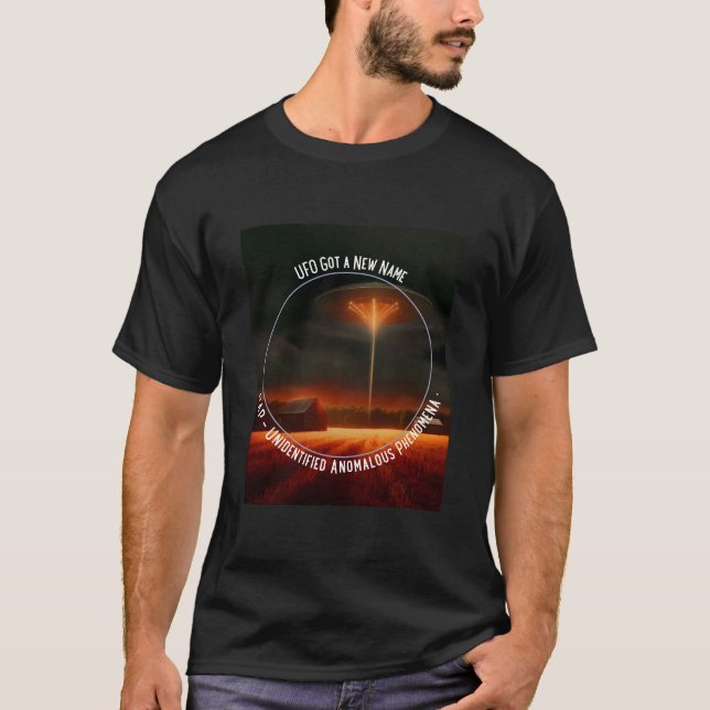 UFO New Name UAP Unidentified Anomalous Phenomena T-Shirt (Front)