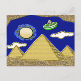 UFO Over Egypt Postcard