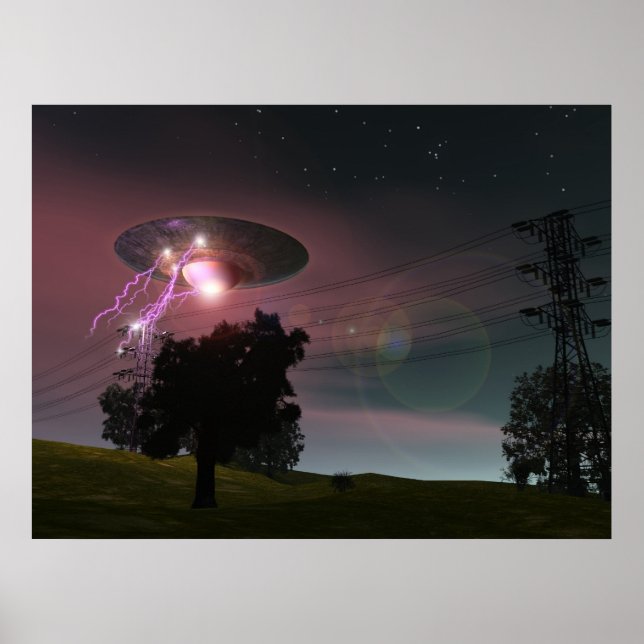 UFO Over Powerlines 2 Poster (Front)