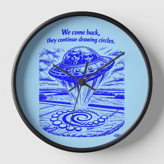 UFO PETS CLOCK (Front)