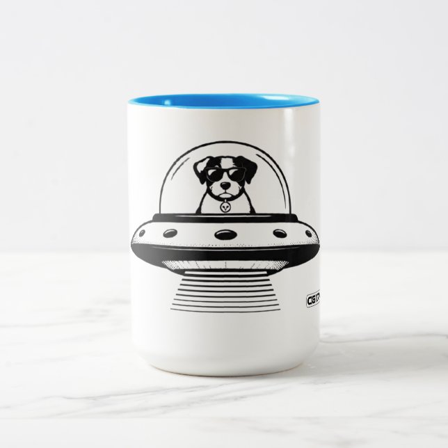 UFO PETS Two-Tone COFFEE MUG (Center)