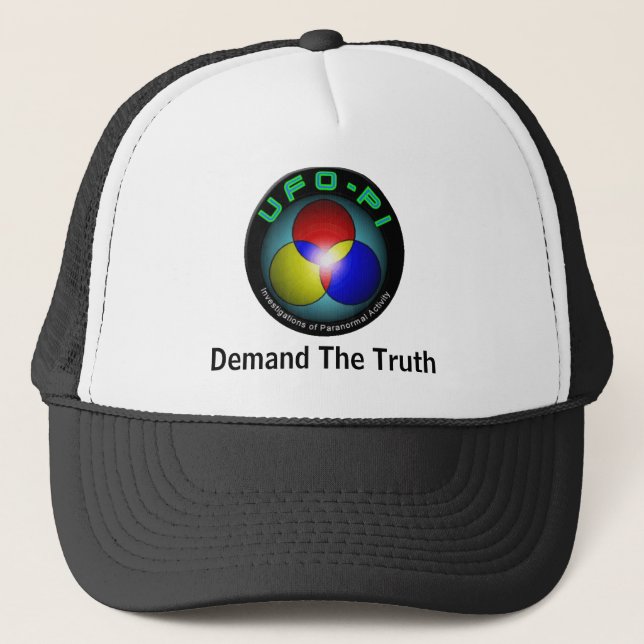 UFO-PI: Demand The Truth Trucker Hat (Front)