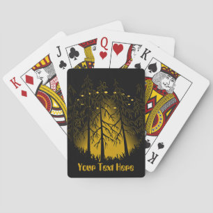 UFO Playing Cards Personalised Flying Saucer Cards