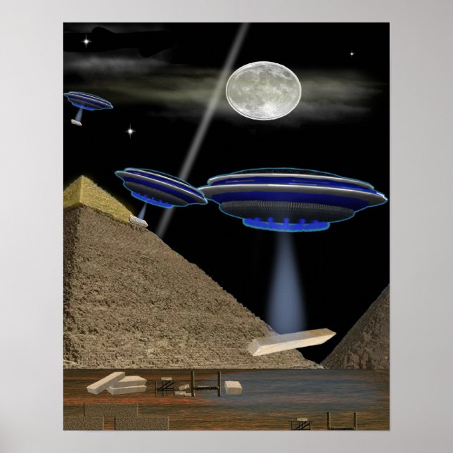 UFO pyramid Builders Poster (Front)