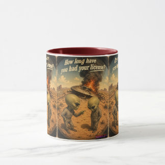UFO Roswell 40-50s Mug