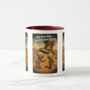 UFO Roswell 40-50s Your license Mug
