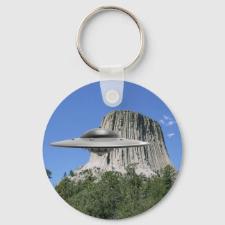 UFO Salamander at Devils Tower Key Ring