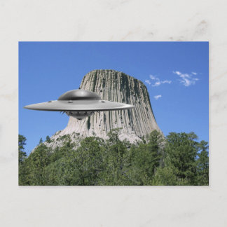 UFO Salamander at Devils Tower Postcard