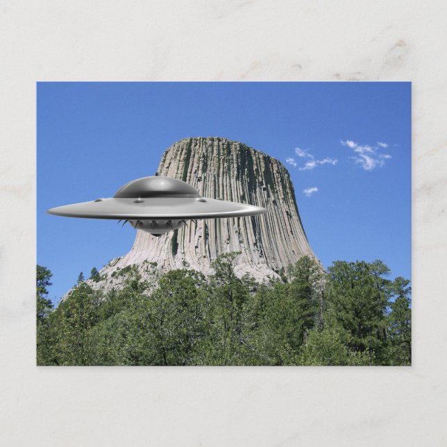 UFO Salamander at Devils Tower Postcard (Front)