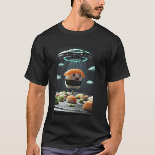 Ufo Selfie Sushi T-Shirt