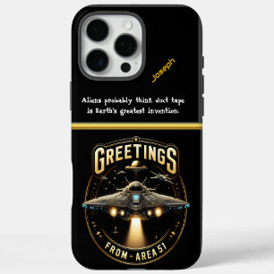 UFO Sighting Near Area 51 at Night iPhone 16 Pro Max Case