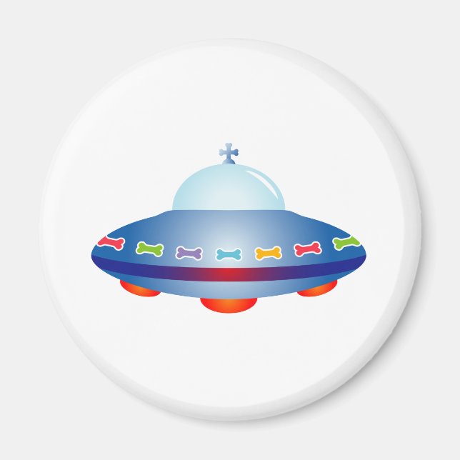 UFO Spaceship Magnet (Front)
