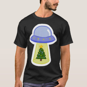 Ufo Steals A Christmas Tree T-Shirt