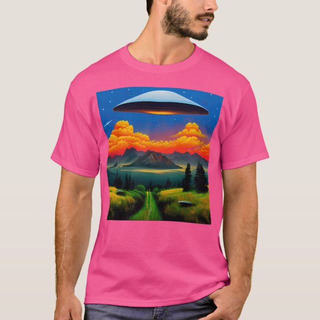 Ufo Sunset T-Shirt (Front)
