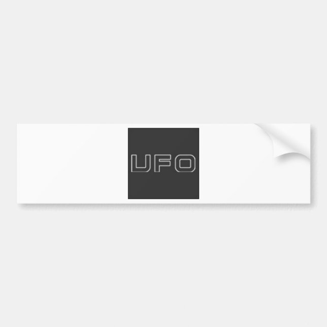 ufo test bumper sticker (Front)
