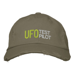UFO Test Pilot Embroidered Hat