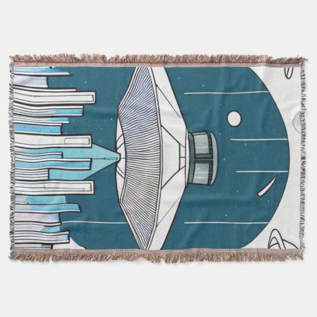 Ufo Throw Blanket (Front)