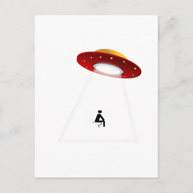 UFO Toilet Postcard (Front)