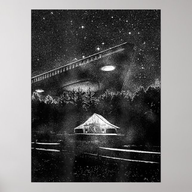 UFO TRB Triangle Spacecraft Alien Mens Womens Poster (Front)