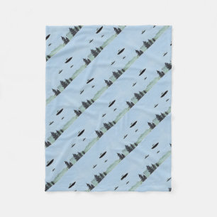 UFO Trio Fleece Blanket