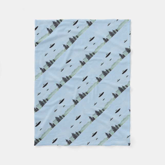 UFO Trio Fleece Blanket (Front)
