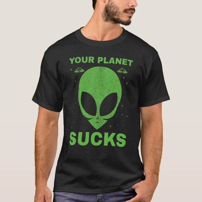 UFO UAP Space Space Unknown Flight Object Alien  5 T-Shirt (Front)