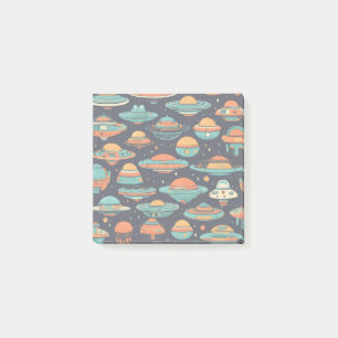 UFO vintage art Post-it Notes