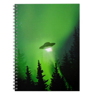 UFO with Northern Lights Notebook