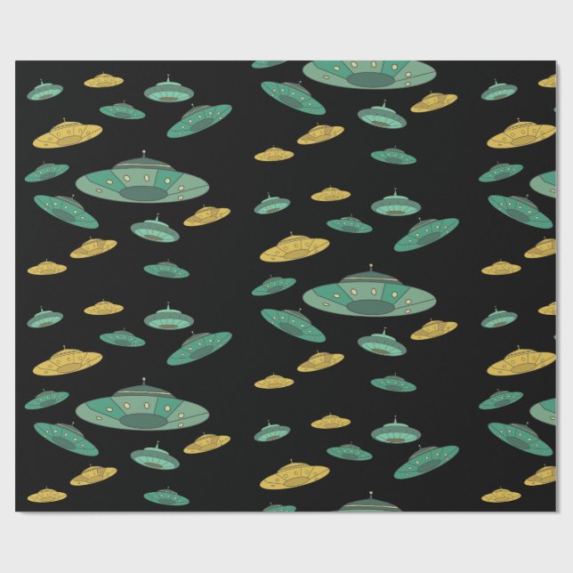 UFO WRAPPING PAPER (Flat)