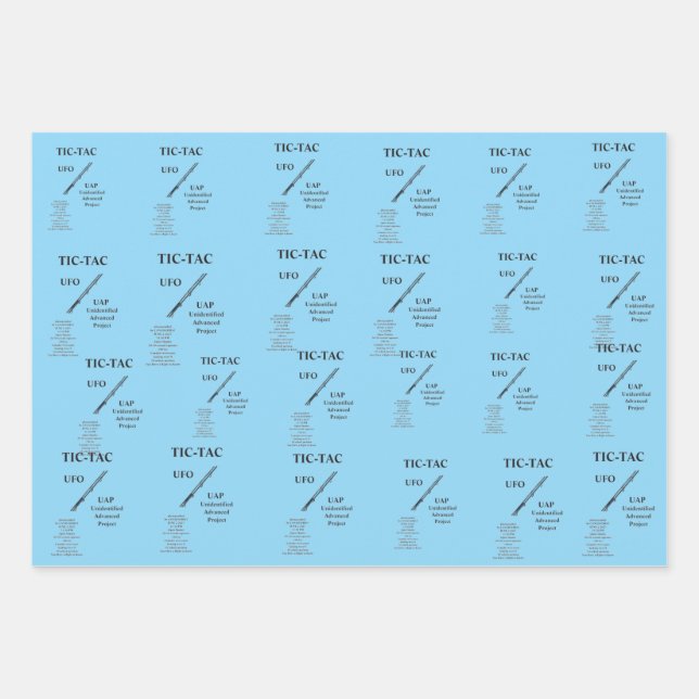 UFO WRAPPING PAPER SHEET (Front 3)
